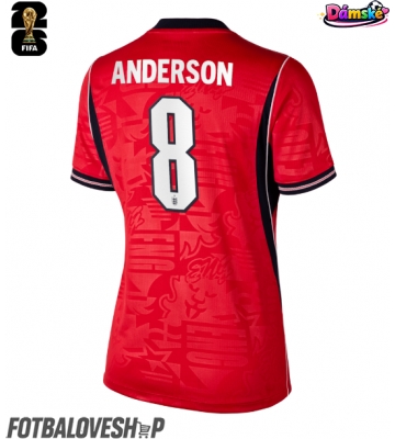 Anglie Elliot Anderson #8 Dámské Venkovní Dres MS 2026 Krátký Rukáv